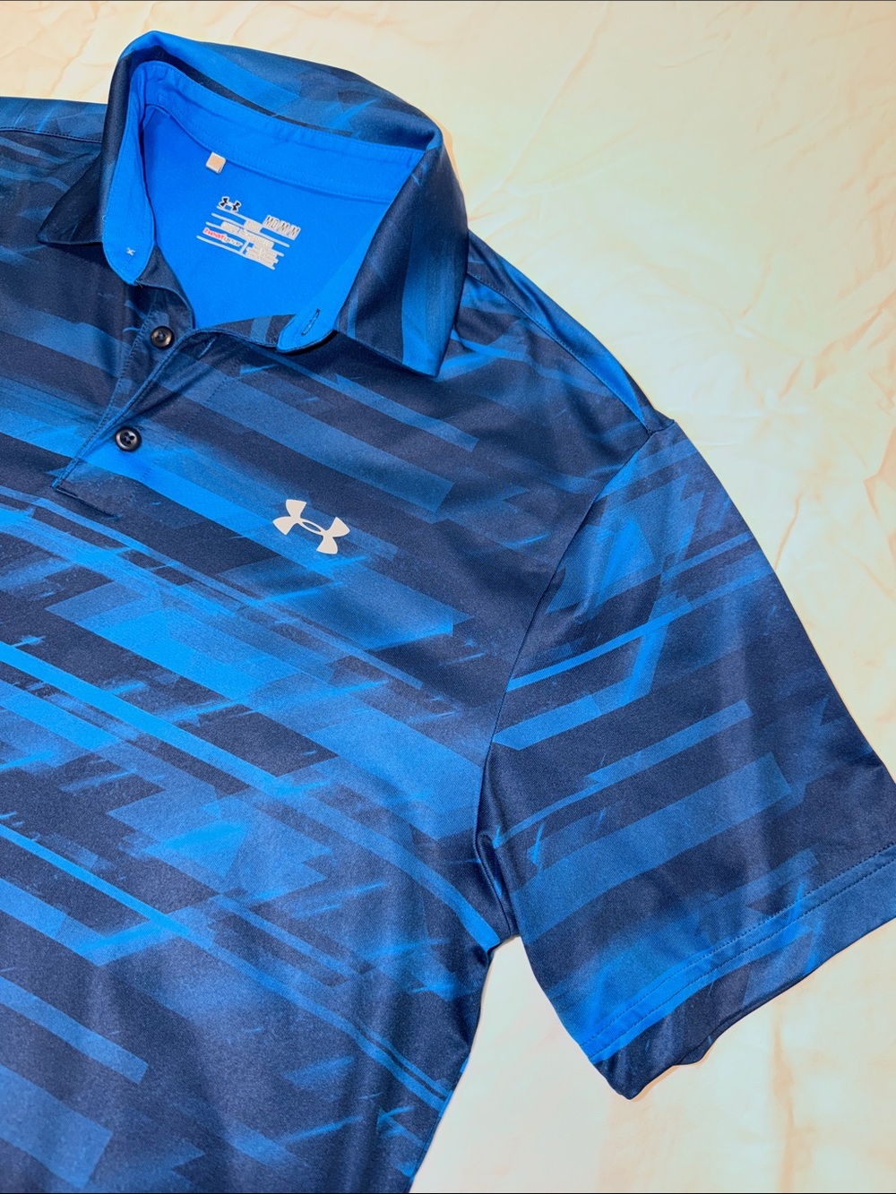 Under Armour Men’s Navy and Royal Blue Performance Polo (M)